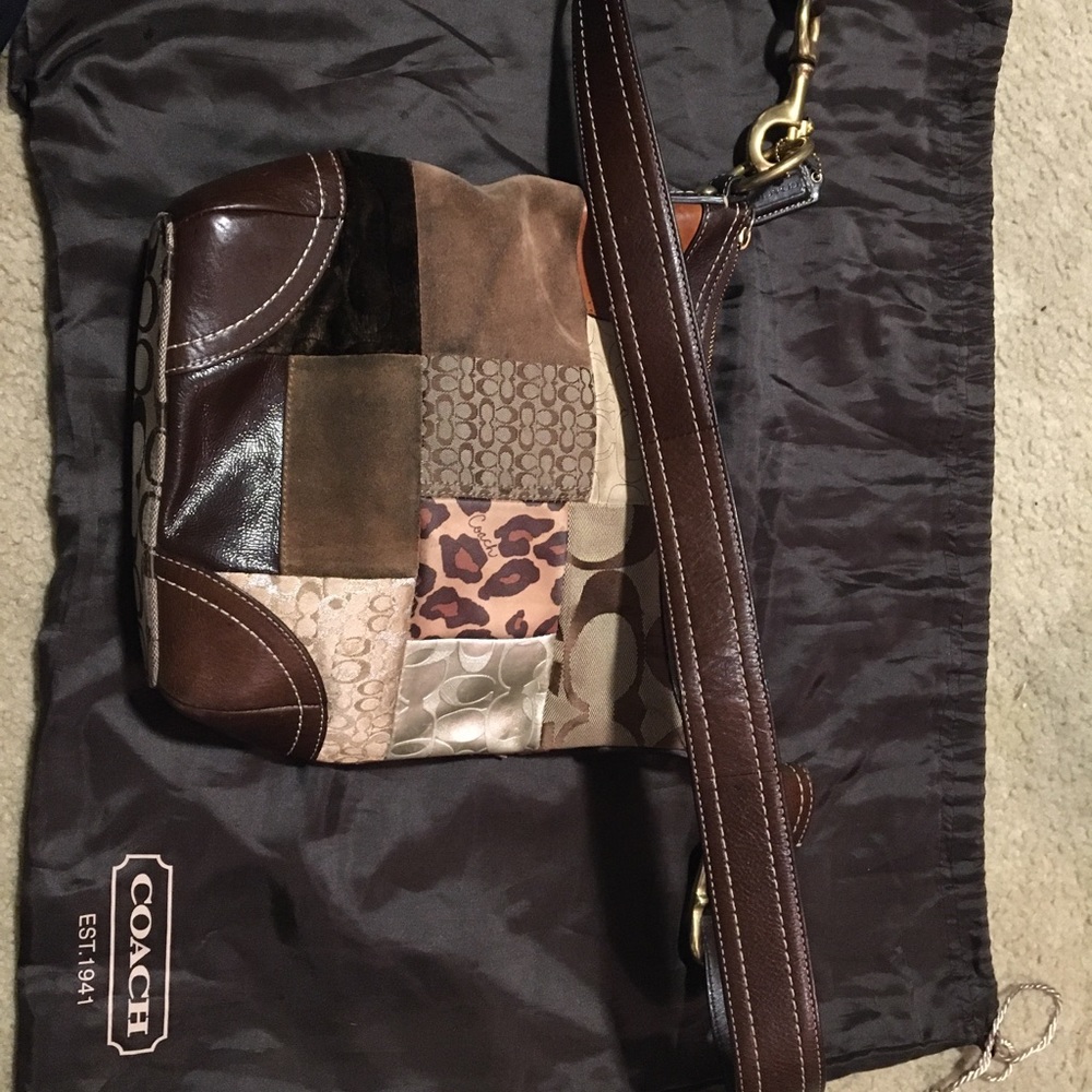 Coach crossbody patchwork